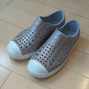 Native Shoes Brown and White Slip-On Sneakers